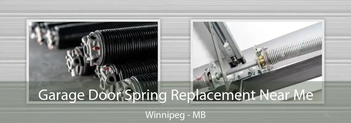 Garage Door Spring Replacement Near Me Winnipeg - MB