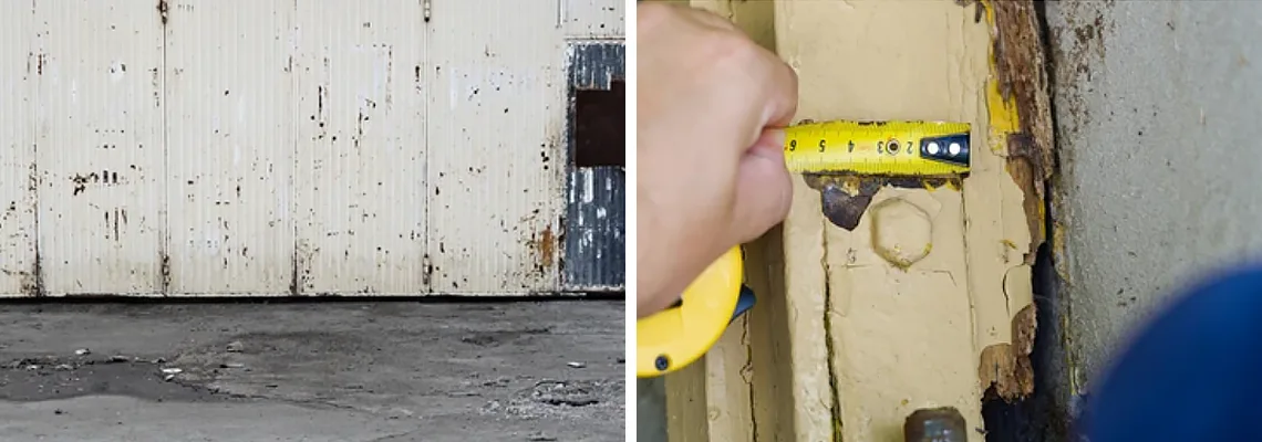 Lift Master Rusty Garage Doors in Winnipeg, Manitoba